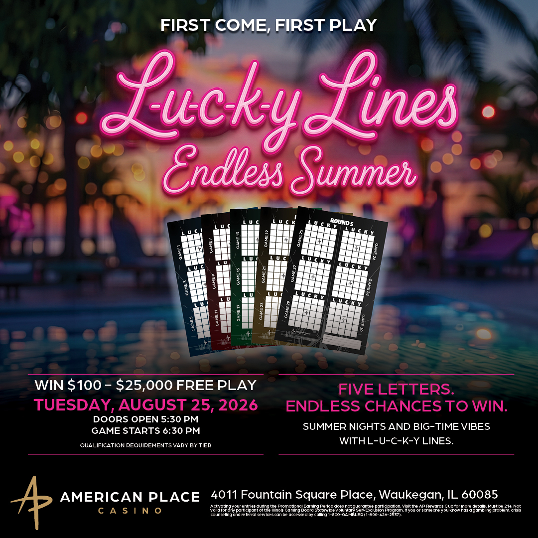 Lucky Lines Endless Summer at American Place Casino